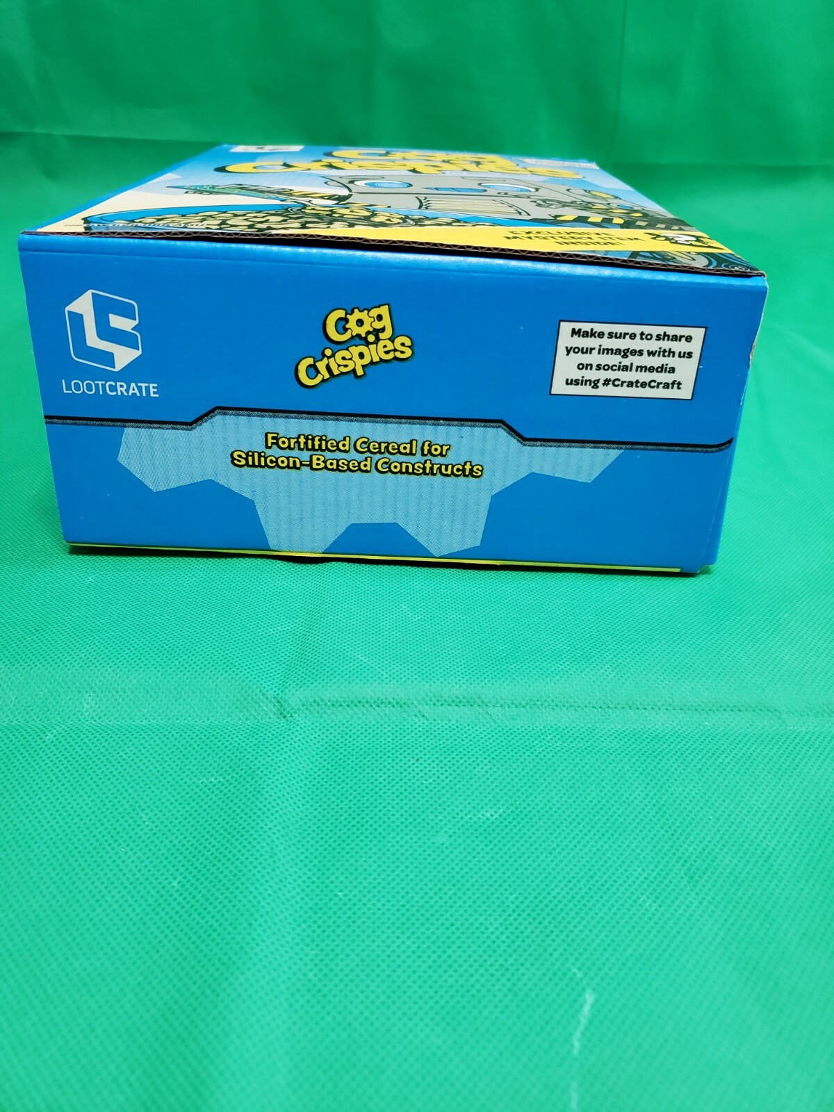 Loot Crate Exclusive Novelty Cereal Box Cog Crispies" 8"x4"x11
