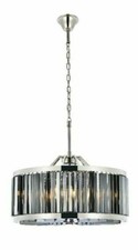 Crystal Chandelier Light Fixture Kitchen Foyer Dining Room Polished Nickel 28"
