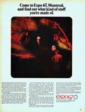 1967 Expo '67 Montreal Vintage Print Ad Man And His World Inner Space Science   