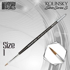 Brush SILVER SERIES S - 1 Kolinsky Brush - Professional Ergonomic Handle