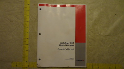 Case IH ecolo-tiger 30C Mulch Till Chisel Operators Manual 87585210