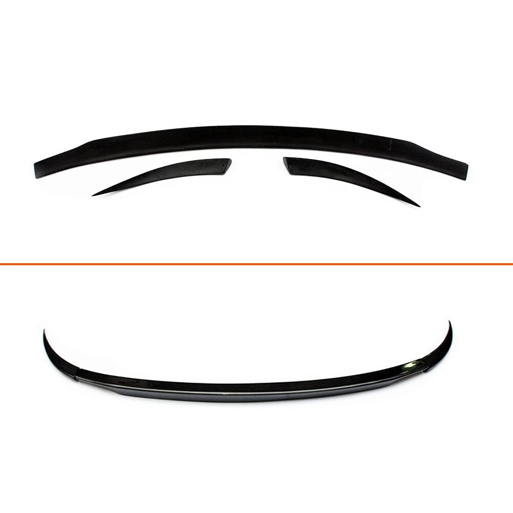 Fascette Portatarga Posteriori ABS Per Porsche Macan 2014-2017 – Set Da 4, Colore Argento Opaco - 2