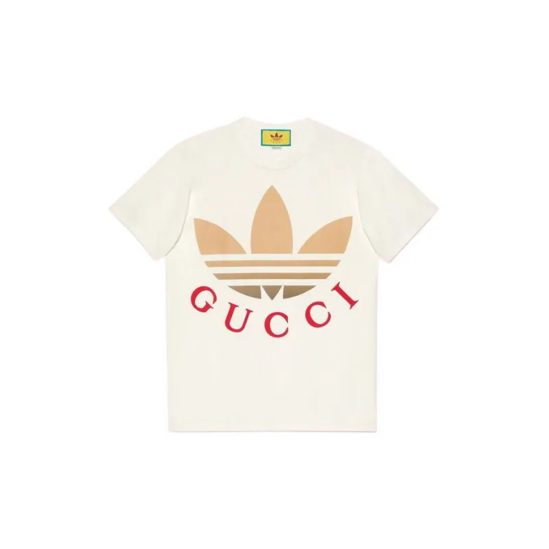 Gucci x adidas SS23 LOGO Print T-shirt White 548334-XJE7A-9275 | eBay