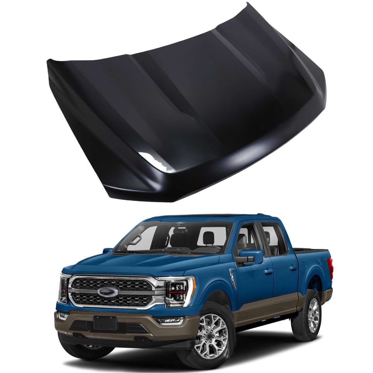 Front Hood Panel For Ford F150 Pickup 2021-2023 ML3Z16612A Primed
