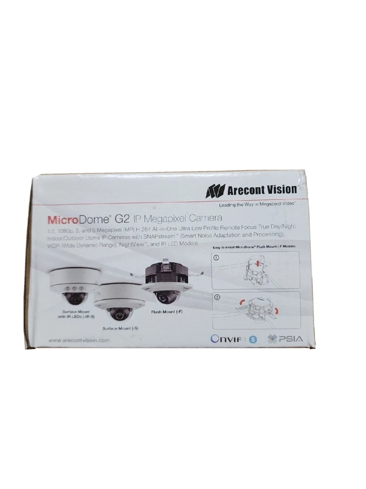 Arecont Vision MicroDome G2 3MP IP 1080P Megapixel AV-3556DN-S-APZ Camera - Image 2 of 2