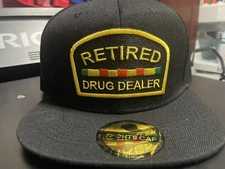 Retired Drug Dealer Hat Flat Bill Snapback - Veteran - Pop Culture Hype JZ Bae