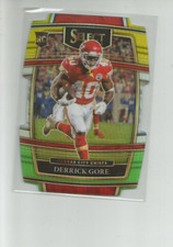 2021 SELECT PRIZM GREEN AND YELLOW DIE CUT #84 DERRICK GORE