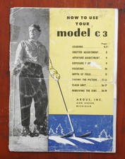 ARGUS C-3 INSTRUCTION BOOK/164524