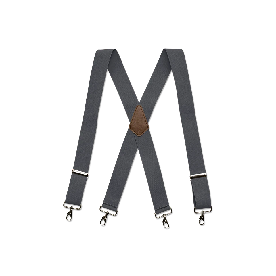 Tirantes para hombre - Lazo para cinturón, varios colores, estilo X, broches de presión cromados, hechos en EE. UU. Foto 3 de 4