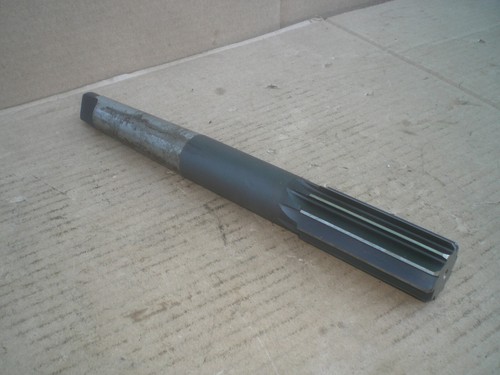 National 1-3/8 Strait flute reamer 12" long   Morse Taper 4 Shank MT4