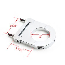 Chrome Universal Aluminum Street Rod 2 Steering Column Drop Bracket 2 12 Drop