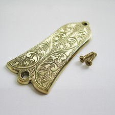 Hand engraving classic pattern handmade brass truss rod cover fits Gibson LP SG