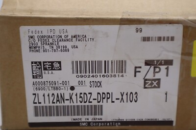 NEW SMC zl112an-k15dz-dppl-x103 Multistage Ejector Vacuum Ejector
