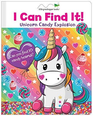I CAN FIND IT! UNICORN CANDY EXPLOSION (LARGE PADDED BOARD By Little Grasshopper