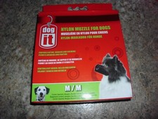 dog it NYLON MUZZLE for Dogs, Medium, New