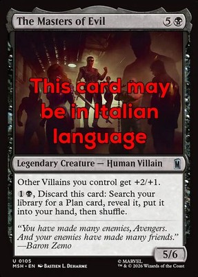 MTG THE MASTERS OF EVIL FOIL EXC - DIE HERREN DES BÖSEN 105 - MSH - MAGIC