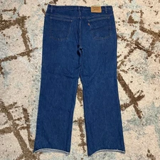 Vintage Levi's 517 Orange Tab Bootcut Jeans Size 40x30 80s 90s Dark Wash