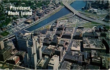Pre-1980 AERIAL VIEW Providence Rhode Island RI d/13 BB7794