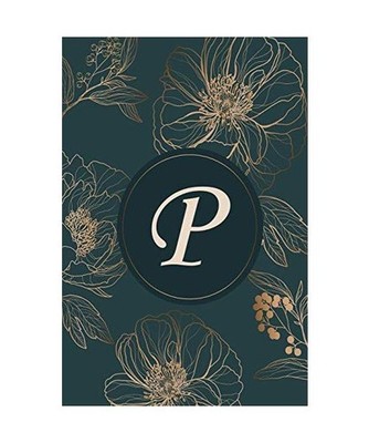 P: Initial Monogram Notebook, Monogram Journal, Initial Notepad, 100 Pages: Init