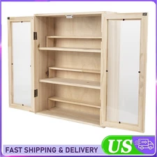 6-Tier Adjustable Unit Cabinet Toys Display Collection Cabinet w/ Doors