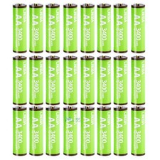 8/12/16/20/24PCS 1.5V 3400mWh AA Rechargeable Lithium Rechargeable Batteries Lot
