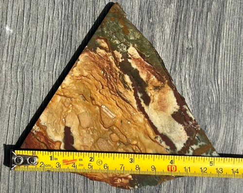 Owyhee Rocky Butte Picture Jasper 5.25"x 5" Lapidary Rough Slab Cabbing R5 - Picture 17 of 18