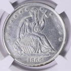 1866-P Seated Liberty Half Dollar — photo from another recent sale