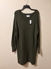 Brand New Old Navy Women’s Large Sweater Dress Green NWT