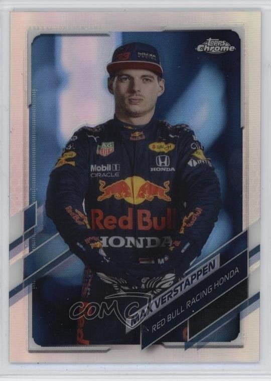 2021 Topps Chrome Formula 1 F1 Racers Refractor Max Verstappen #3 u0u