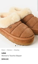 UGG Women's Tazzlita Slipper Size US 10 Chestnut Suede