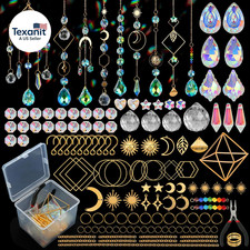 DIY Suncatchers, 400 Pcs Sun Catchers Making Supplies Kit Art and Crafts for Adu