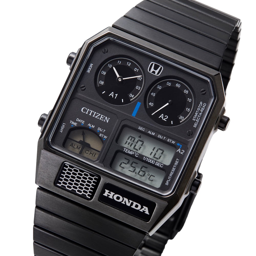 Honda×CITIZEN ANA-DIGI TEMP PRELUDE Honda x Citizen ANA-DIGI TEMP Limited Edition Watch Prelude black