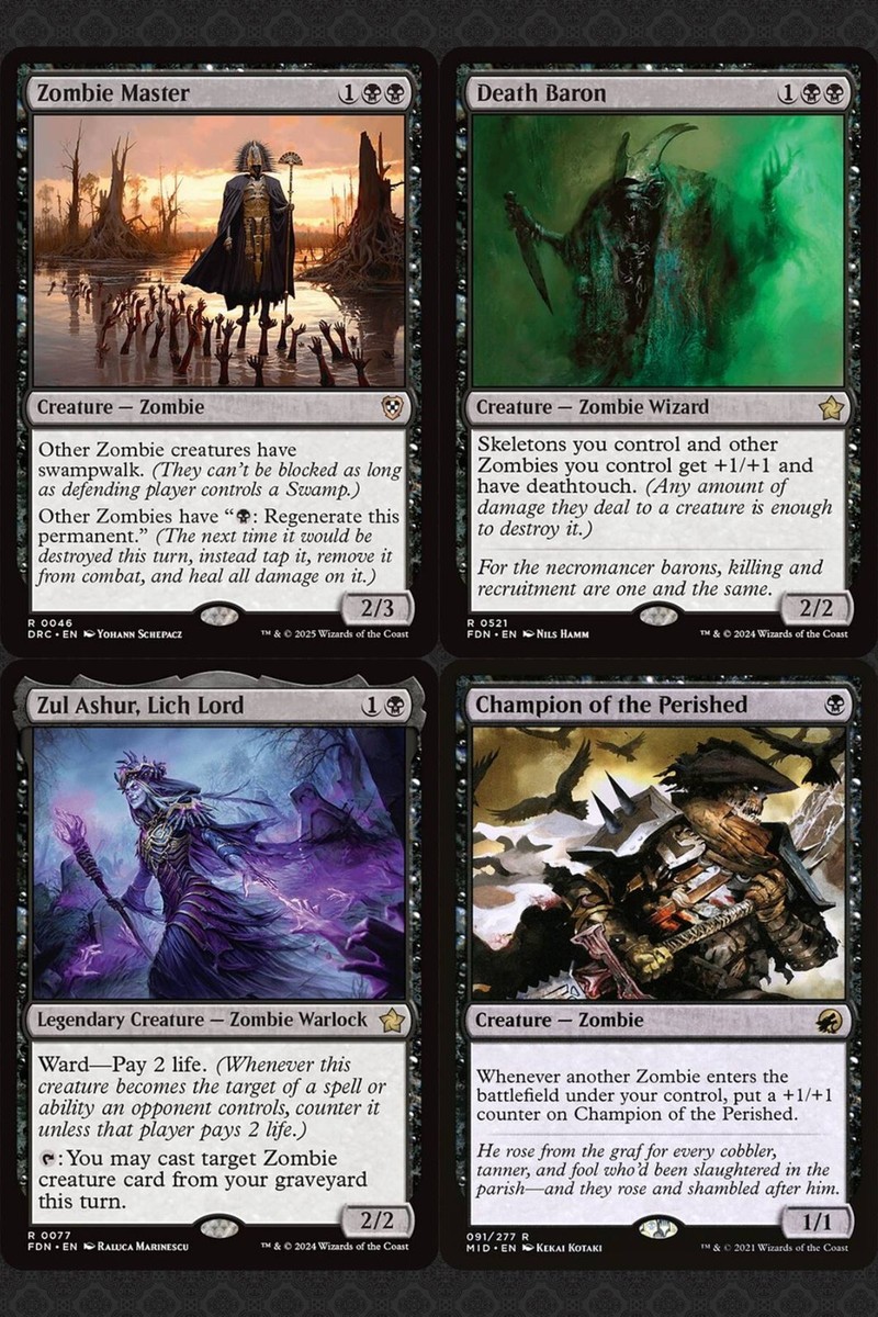 Wilhelt, the Rotcleaver Commander Deck ZOMBIES EDH Magic MTG Ready