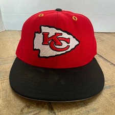 NFL Fitted Kansas City Chiefs Red Double Logo Hat Adult Size 6 3/4 Baseball Cap