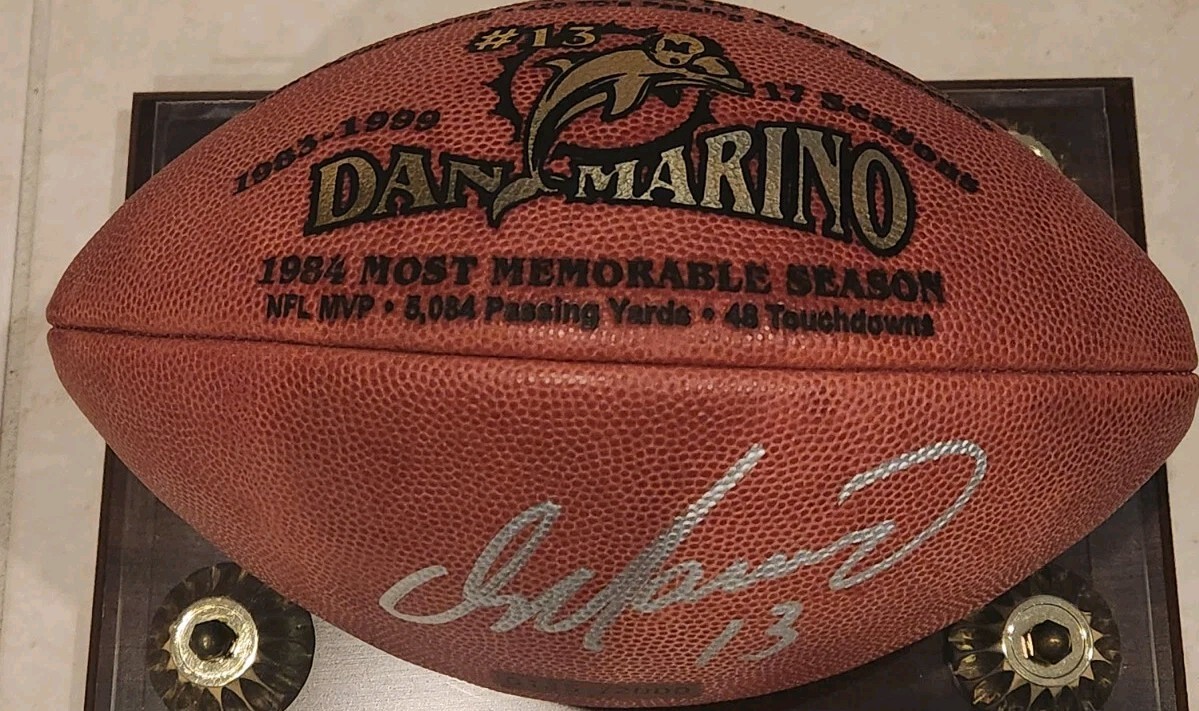 Dan Marino Signed Football 1984 MVP Inscribed LE /2000 Auto w