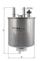 Mahle KL 834 Kraftstofffilter FüR Renault