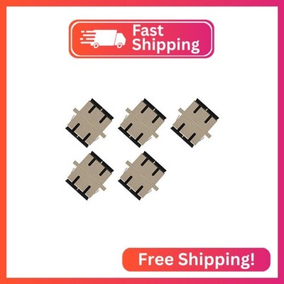 Fiber Optic Cable Adapter Coupler SC-SC Duplex Multimode 5 Pack