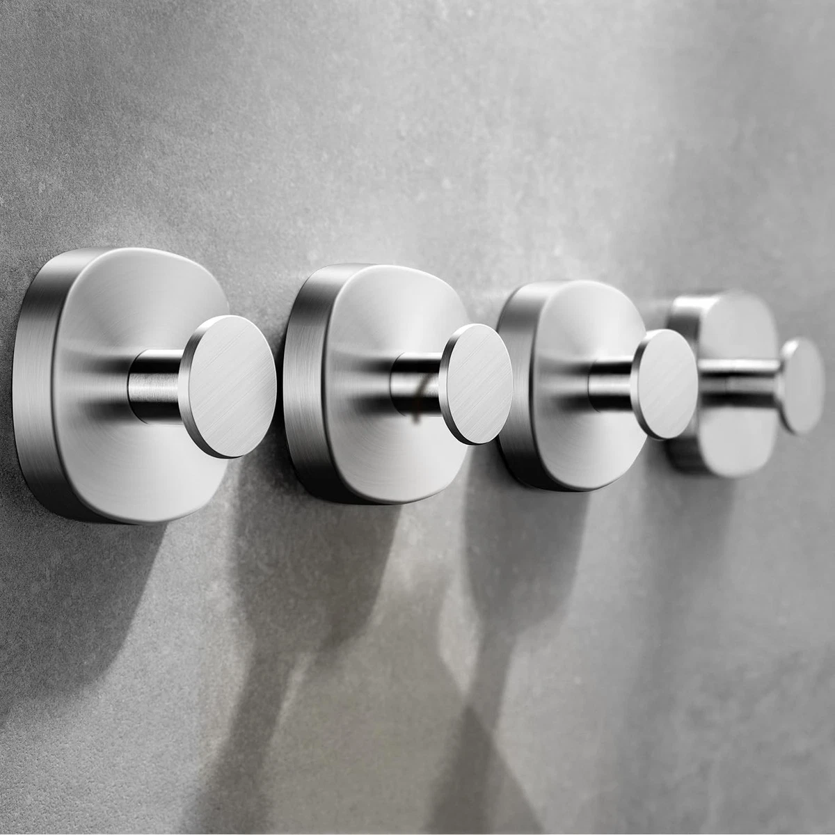 Ganci Appendiabiti 304 Resistenti Appendiabiti Da Parete JOLY FANG - 8 Ganci In Acciaio Inox Argento Attaccapanni Parete Joly Fang