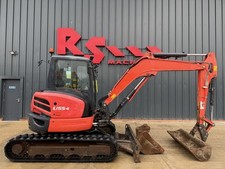 Kubota U55-4 y2018 3984 hours 5t Mini Excavator Digger 2 Buckets +Q/H £21900+VAT