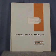 KEPCO Regulated DC Supply ABC 7.5-2 (M) Instruction Manual & Service Information