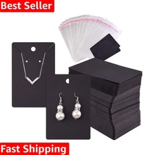 Versatile 120 Earring Display Cards with 120 Self-Seal Bags for DIY projects