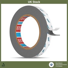 Heavy Duty Double Sided Mounting Tape Grey 10mm x 3m Extra Strong