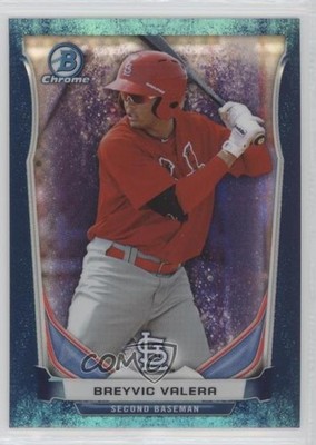 2014 Bowman Chrome Prospects Bubbles Refractor 55/99 Breyvic Valera #BCP69 i9i