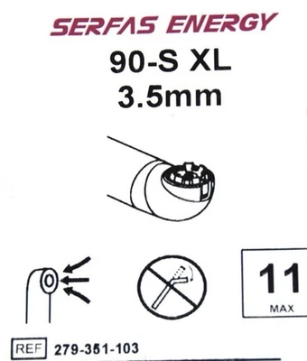 STRYKER 279-351-103 SERFAS 90-S XL RF Energy PROBE 3.5MM (Others Available)
