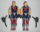 1985 Tomax & Xamot Crimson Guard Twins G.I. GI Joe Cobra Figure Lot 99% Complete