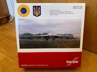 Herpa 570824 Tupolew TU-160 Ukrainian Airforce 1:200 Neu+OVP