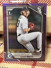 2024 Bowman Chrome Draft HAGEN SMITH 1st Rookie PURPLE REFRACTOR #/250 White Sox