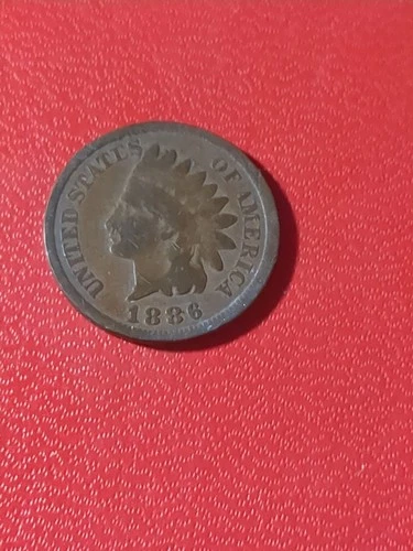 1886 Type 1 Indian Cent Fine