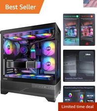 Aqua 7 PC Case - Perfectly Designed for ATX with 6 ARGB Fans  Cooling Power
