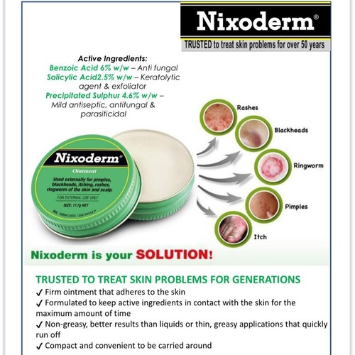 2 NIXODERM ACNE TREATMENT 5.34g | FAST RELIEF FOR ACNE, PIMPLES, RASHES, ECZEMA - Picture 4 of 8